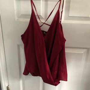 Red Strap Blouse